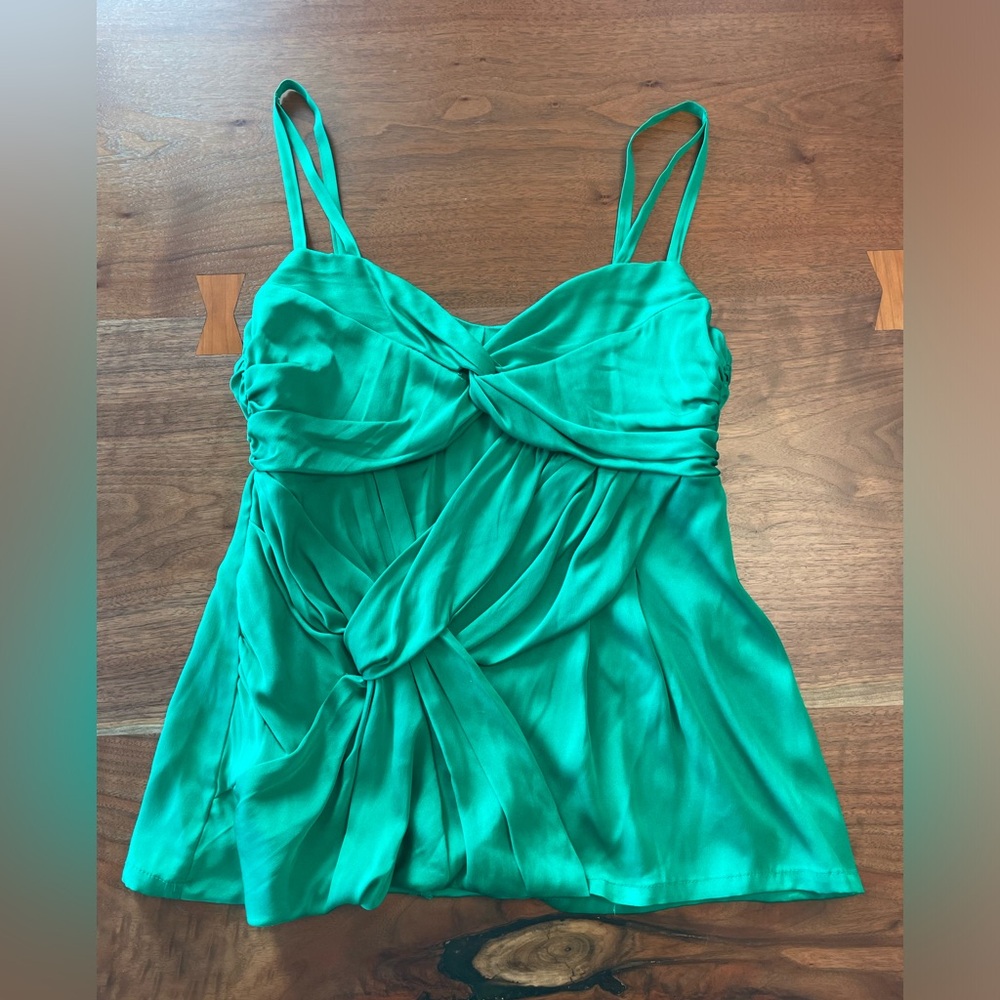 Nanette Lepore Green Silk Top
